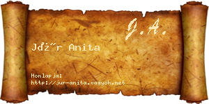 Jür Anita névjegykártya